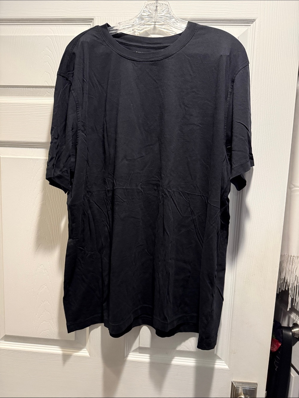 Lands' End Black Short Sleeve Crew T-Shirt